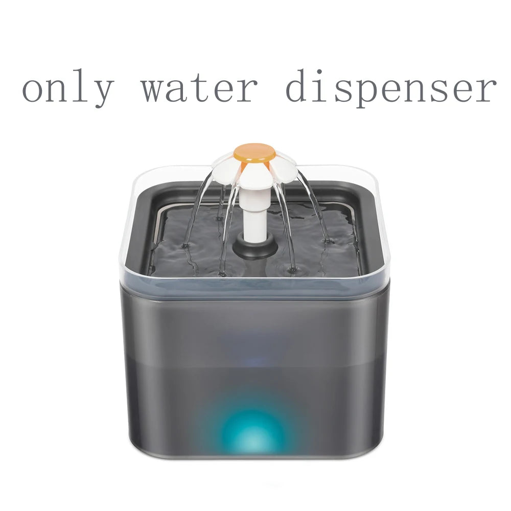 Smart Automatic Cat Feeder and Dog Dry Food Dispenser with Integrated 2L Water Fountain and Tuya Wi-Fi Connectivity